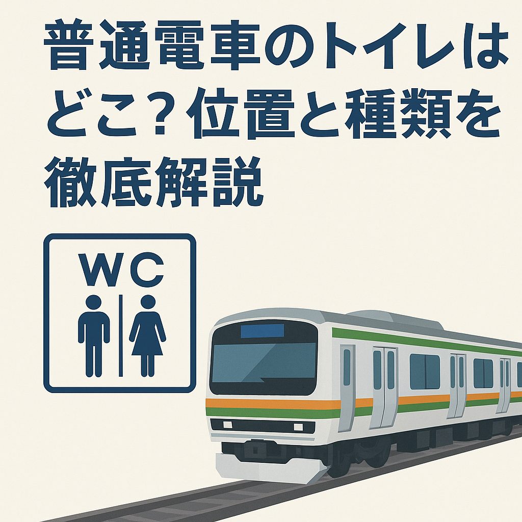 普通電車のトイレはどこ？位置と種類を徹底解説