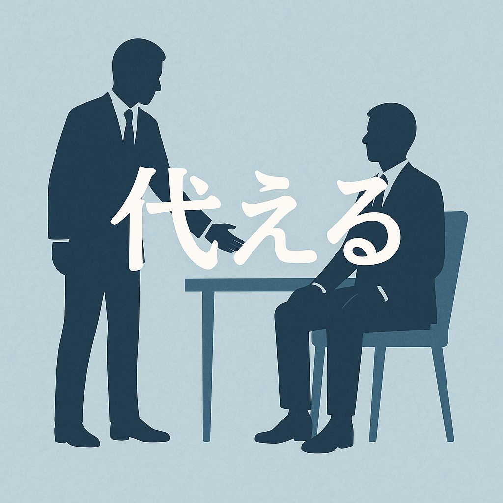 「代える」を使うのが適切なシーン