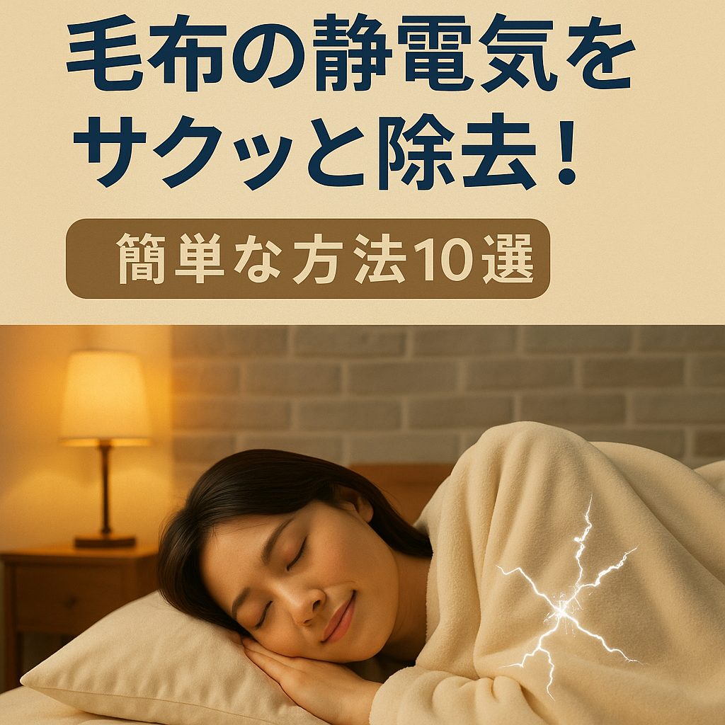 毛布の静電気をサクッと除去！簡単な方法10選