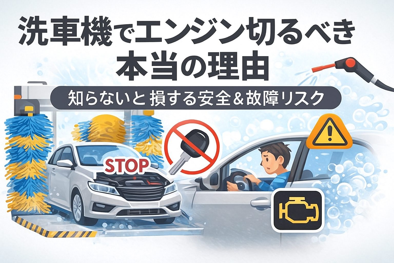 洗車機でエンジン切るべき本当の理由｜知らないと損する安全＆故障リスク