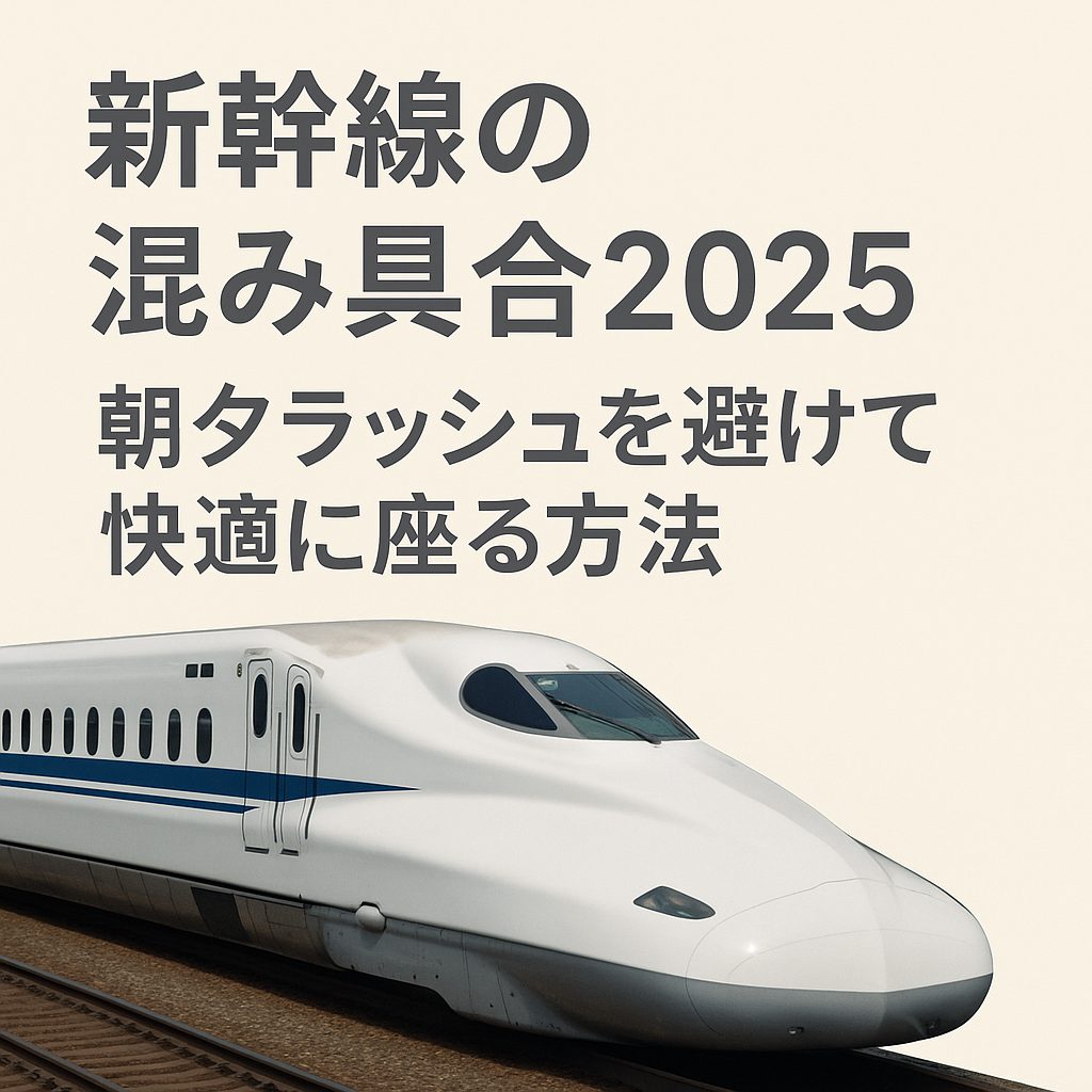 新幹線の混み具合　朝夕ラッシュを避けて快適に座る方法