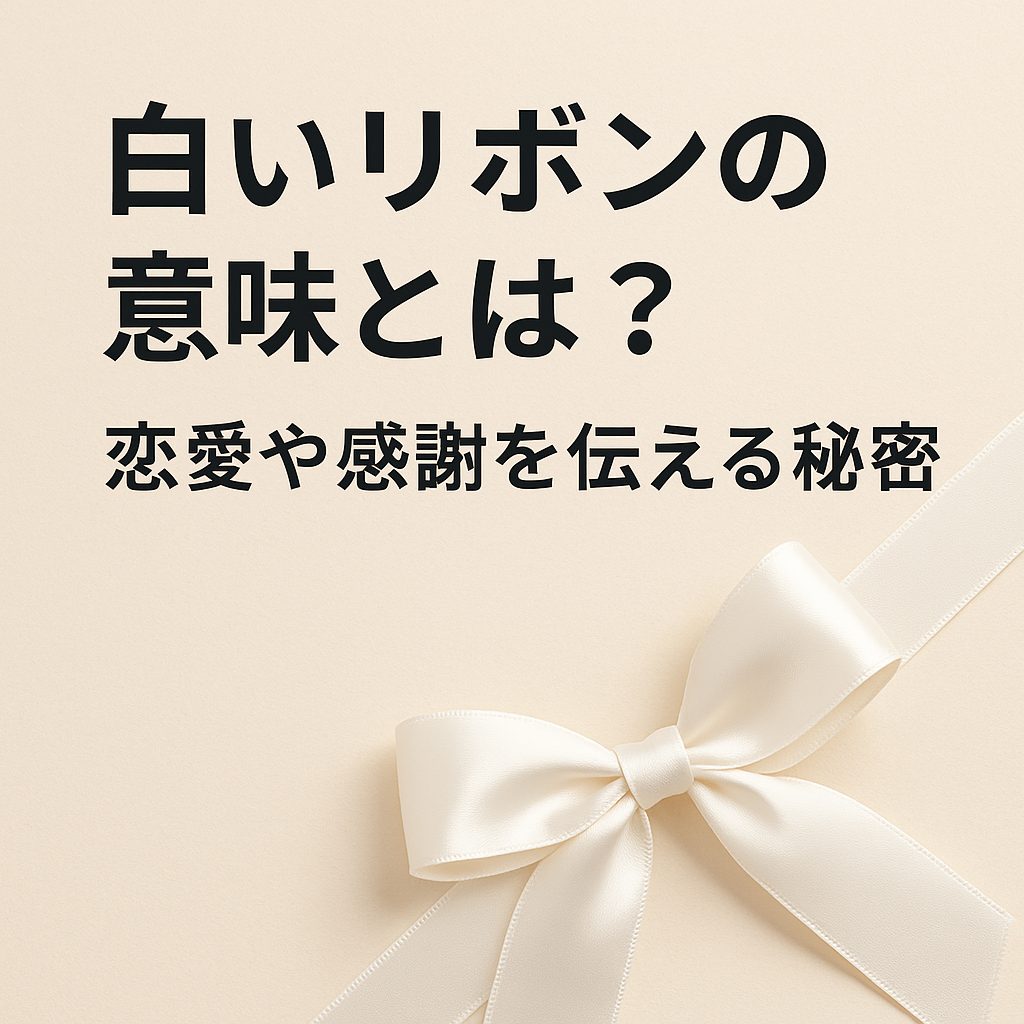 白いリボンの意味とは?恋愛や感謝を伝える秘密